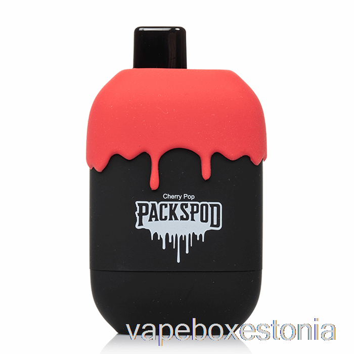 Vape Box Estonia Packwood Packspod 5000 ühekordne Black Cherry Gelato (cherry Pop)